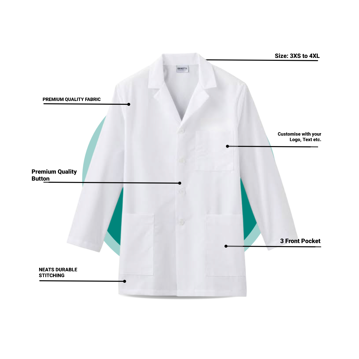 Customise Full Sleeves Apron