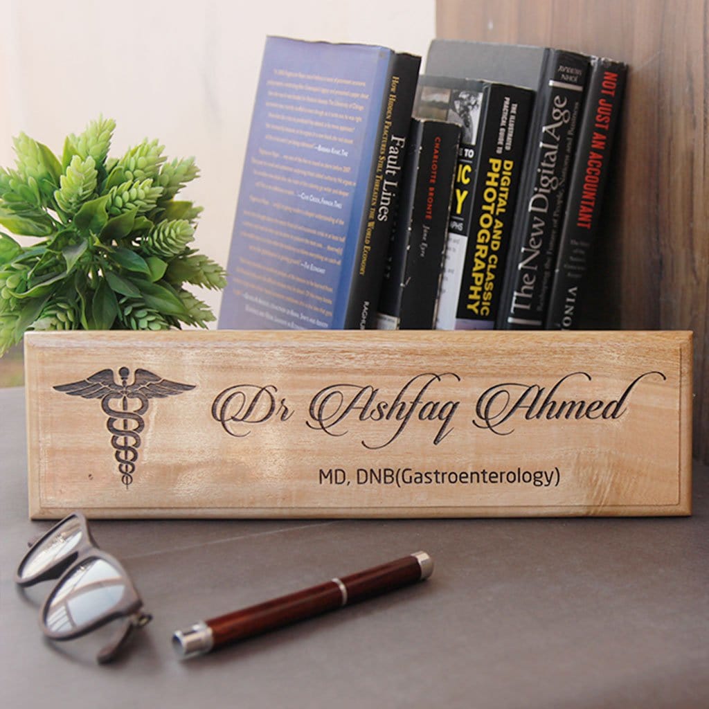 Customise Wooden Name plate