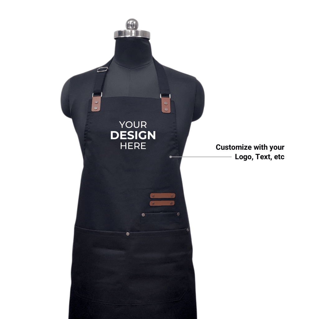 Elite Black Cotton Apron